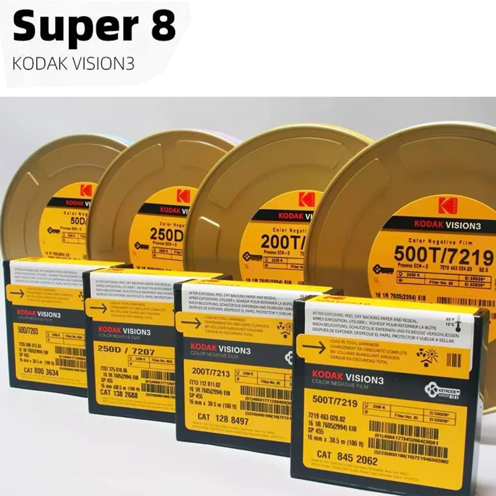 코닥 슈퍼 8 컬러스 스팟 비전 3 슈퍼 2026 신제품 입고 코닥 16mm 필름 8mm 필름 50D 100D 250D 200T 500T 필름 최신제작