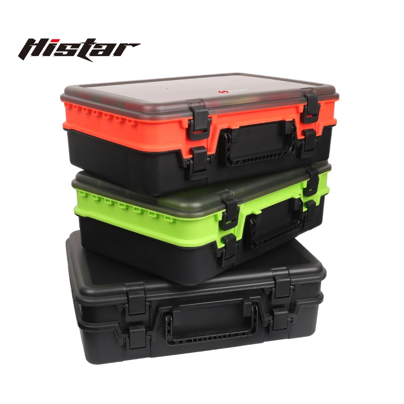 Imagem -04 - Histar-multi-funcional Engrossar Case pp Anti-escorregadio Resistência à Pressão Grande Capacidade Dupla Camada Pescaria Tackle Box