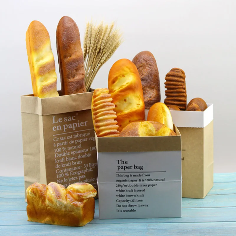 Simulation Bread Model French Baguette Danish Pastry Artificial Fake Cake Bakery Craft Kids Kitchen Toy