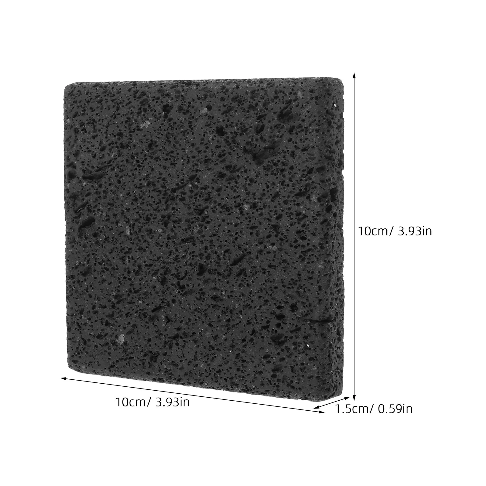 Volcano Stone Cooking Tile Korean Bbq Grill Plate 3.9x3.9x0.6 Gas Grill Nonstick Volcanic Stone Bbq Plate for Steak Seafood