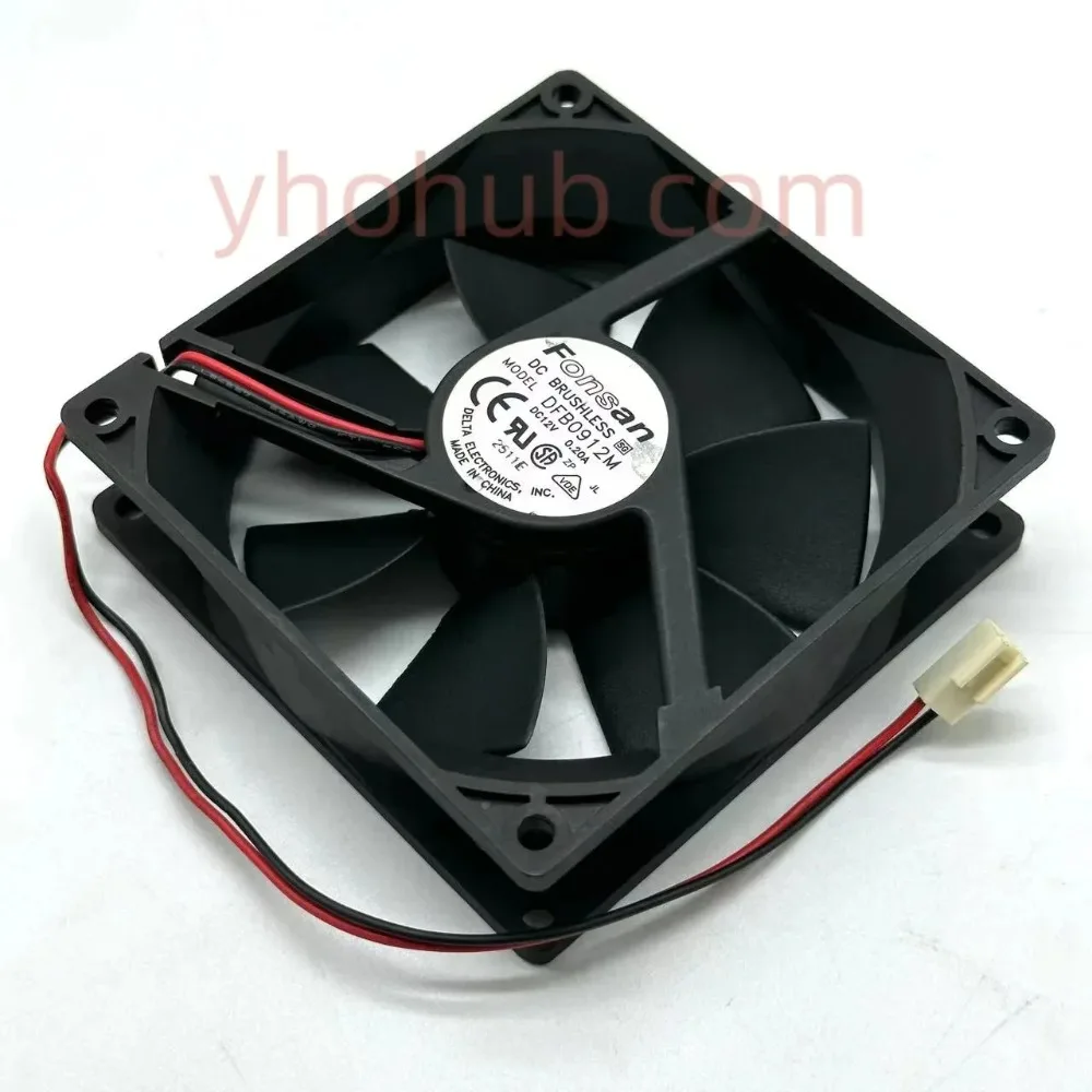 

Вентилятор охлаждения Delta Electronics DFB0912M DC 12V 0.20A 90x90x25мм, 2-проводной