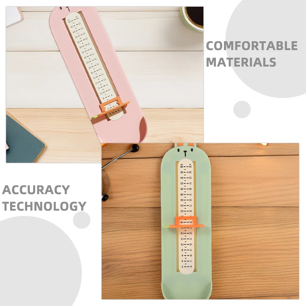 2 قطعة جهاز قياس القدم دقيق حجم الحذاء قياس قدم حاكم أداة دقة الاستخدام المنزلي #6