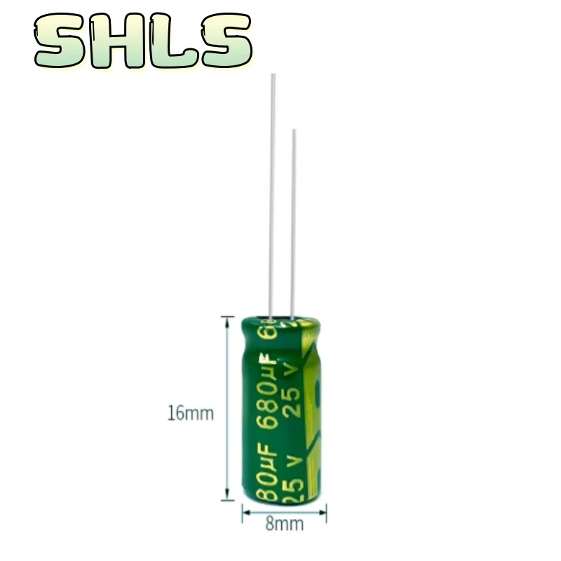 Capacitores eletrolíticos de alumínio 680uF 10V–450V, pacotes de 10 unidades, conjunto completo e opções de kit MINI, baixo ESR 105 ° C Longa Vida