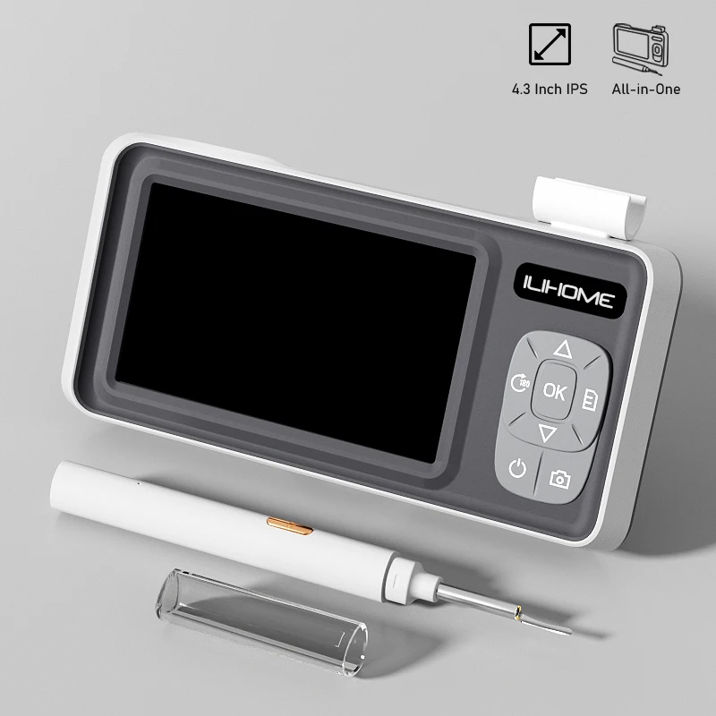 

P2P Point-to-Point Ear Scope Camera with 4.3'' IPS Screen 4.2mm Digital Ear Picker Cleaner Otoscope Endoscope Ear Wax Removal