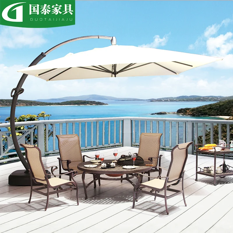 Patio umbrella, large banana umbrella, terrace garden, sun umbrella, coffee villa, Roman umbrella, half umbrella