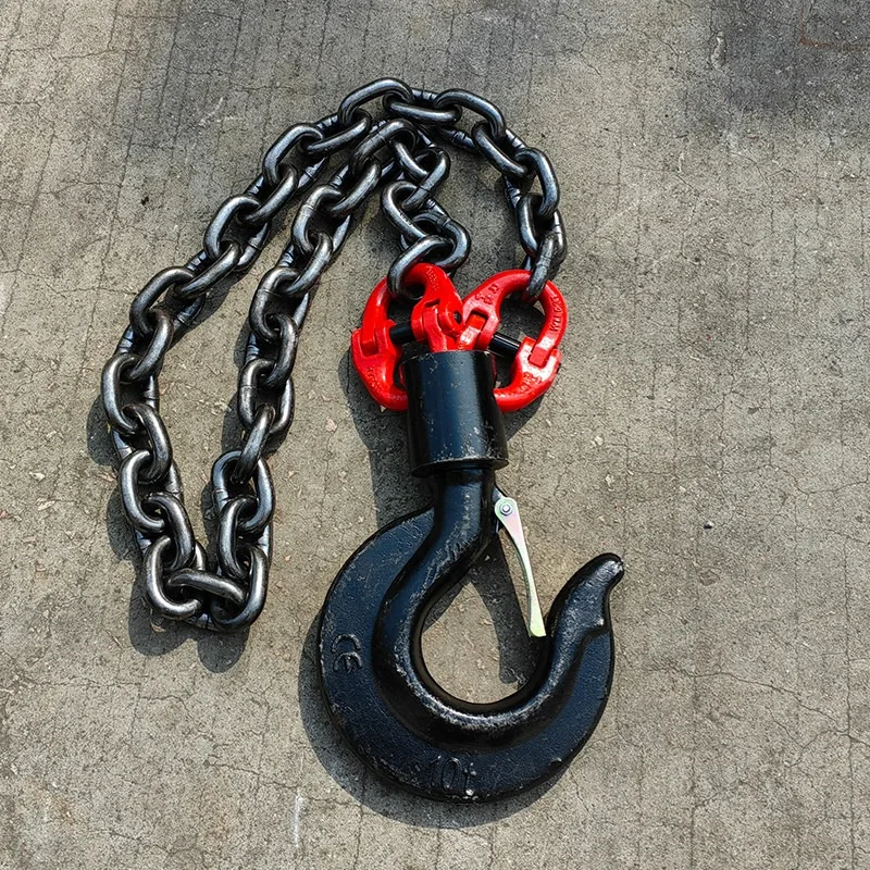

Forklift Special Lifting Chain Hook With 360 Degree Rotation 5 10 Ton Forklift Crane Hook