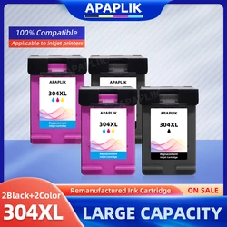 APAPLIK 2Set Ink Cartridge Replacement For HP304 XL 304XL Ink Cartridge For HP Envy 5000 5010 5012 5014 5020 5030 5032 5034 5052