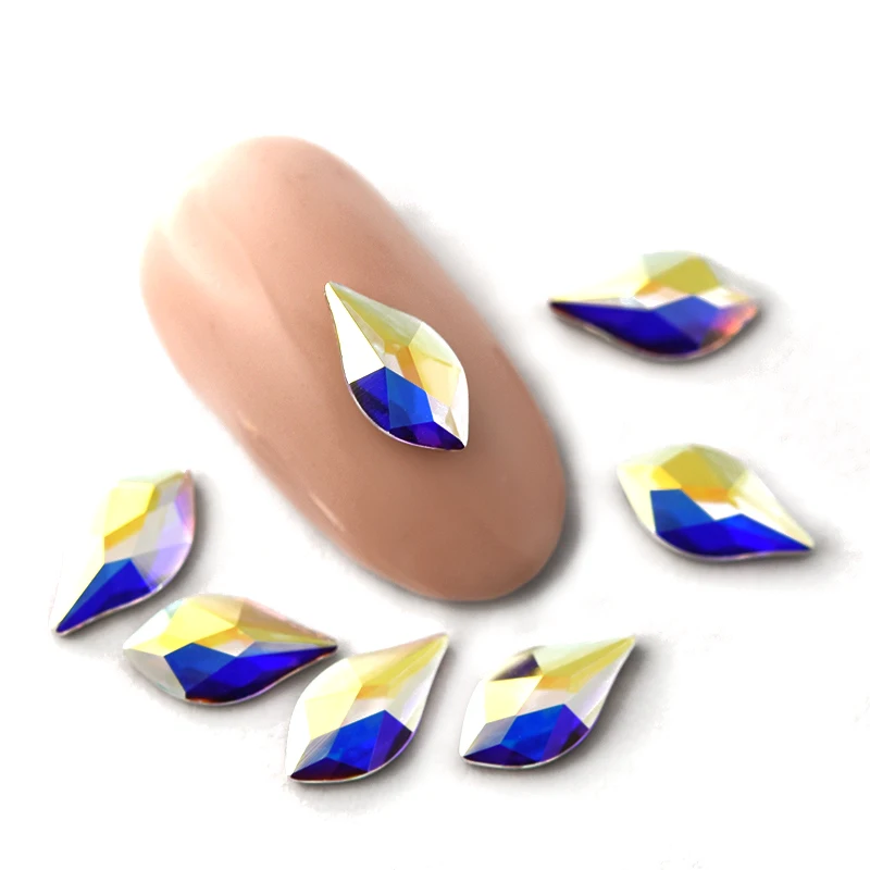 Véritable 2205 flamme dos plat sans hotfix strass ongles Salon décoration pour nail art bijoux à bricoler soi-même décorer vêtements