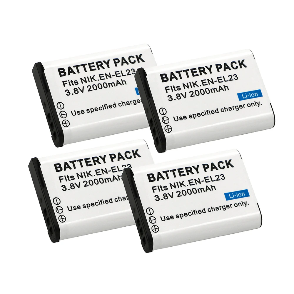 

2000mAh EN-EL23 Battery Rechargeable Batteries For Nikon COOLPIX B700 P900s P900 P610s P610 P600 S810c EN EL23 Camera Battery