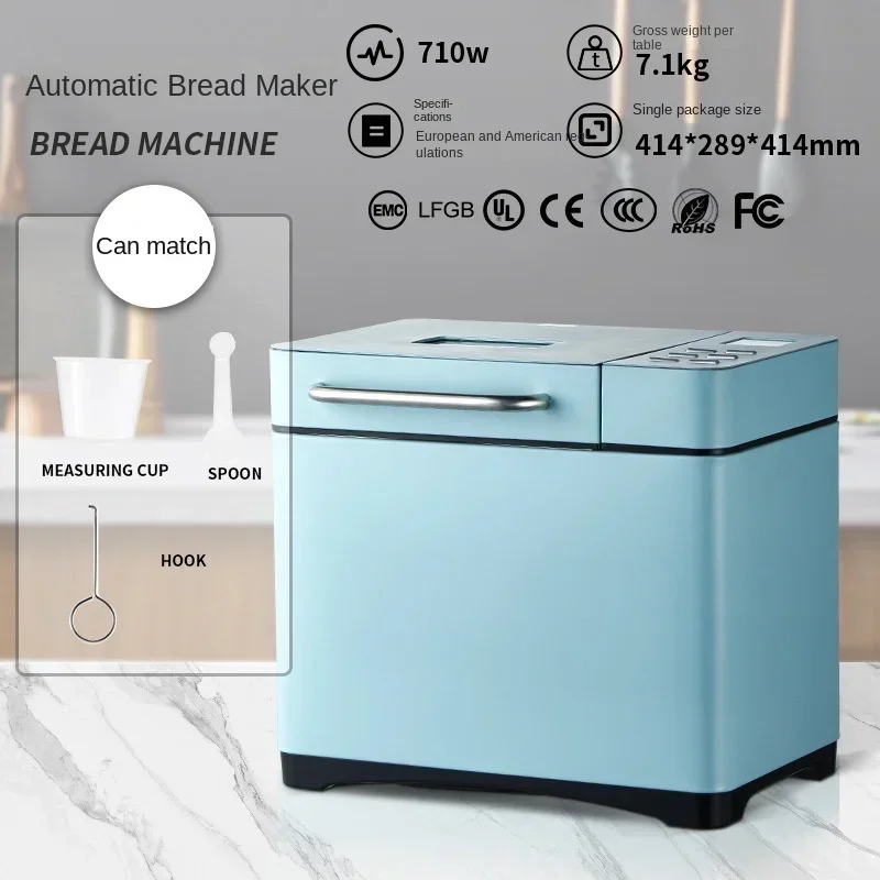 

Bread Machine Household Automatic Intelligent Fruit Spreading and Noodle Fermentation Multifunctional Small Breakfast Toast