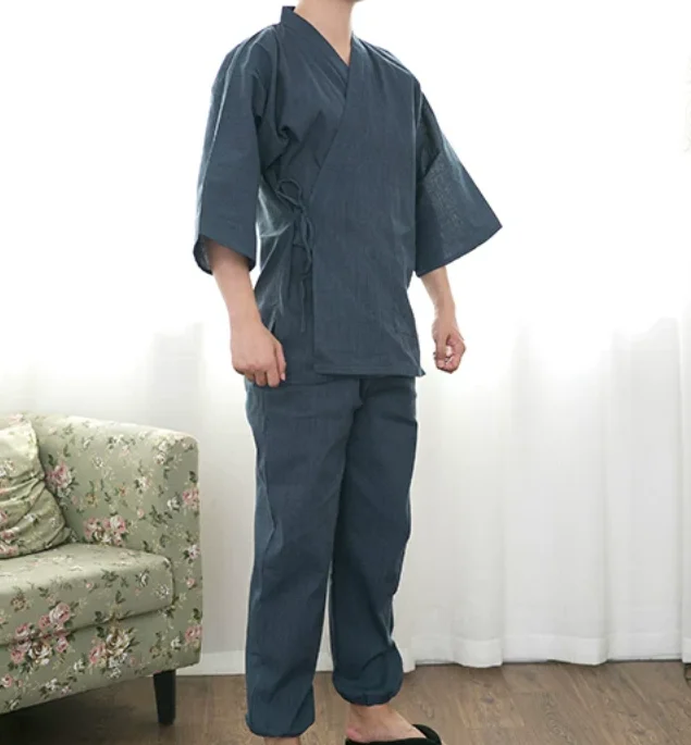 

Japanese Kimono Man Spring Suit Daily Work Include Tops Pants