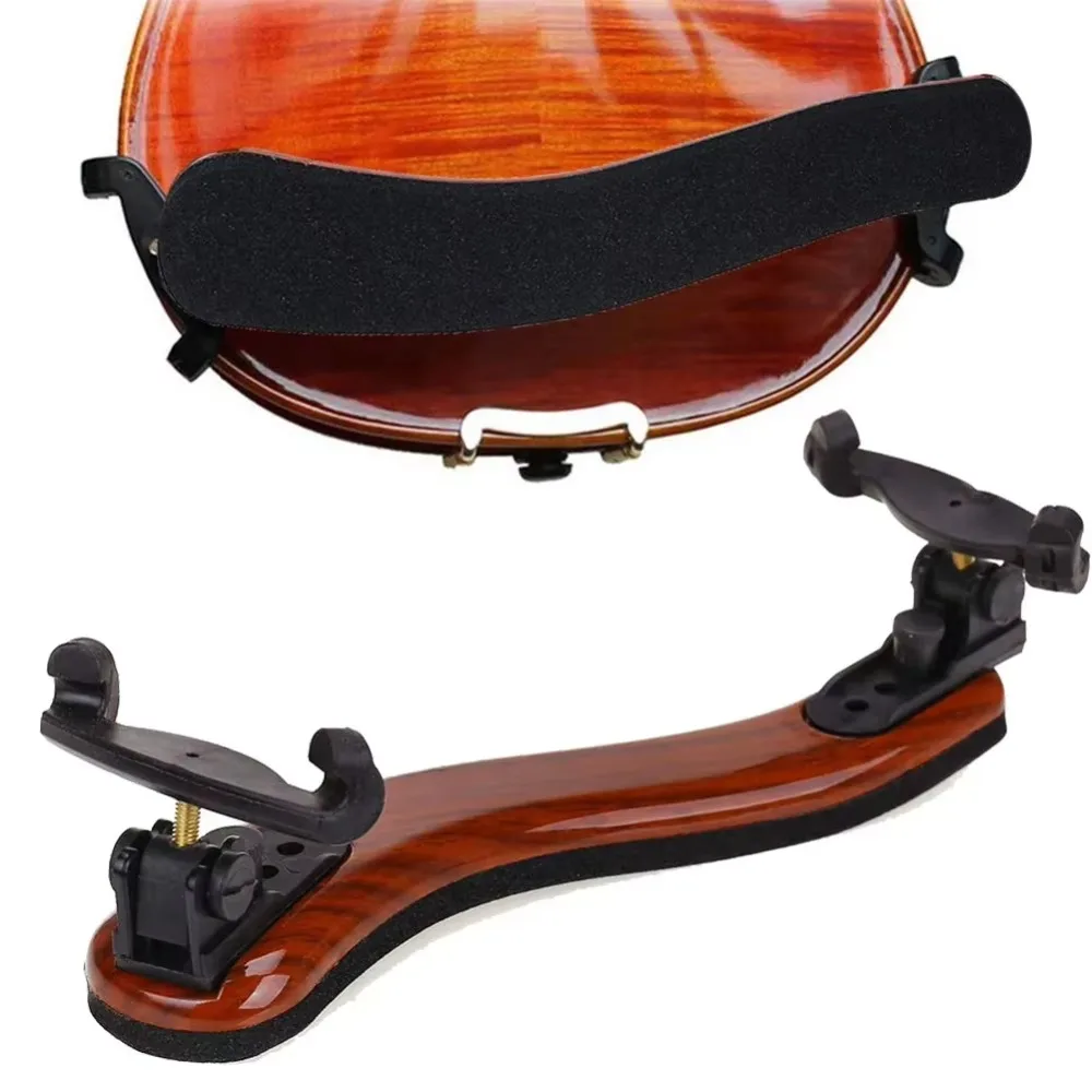 1P Nieuwe Viool Schoudersteun 3/4-4/4 Full Size Verstelbare Professionele Esdoorn Viool Schoudersteun Accessoires Tuner Luthier