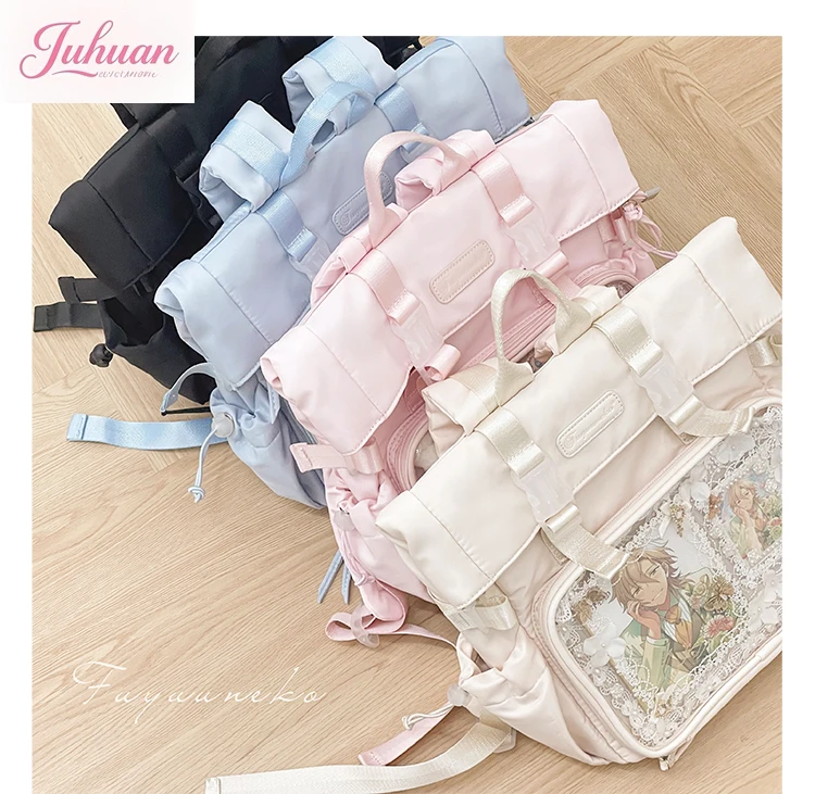 Original College  Large Capacity Lta Bag Women's Small Food  Anime and Manga Convention Backpack Student Textbook Computer Bag
