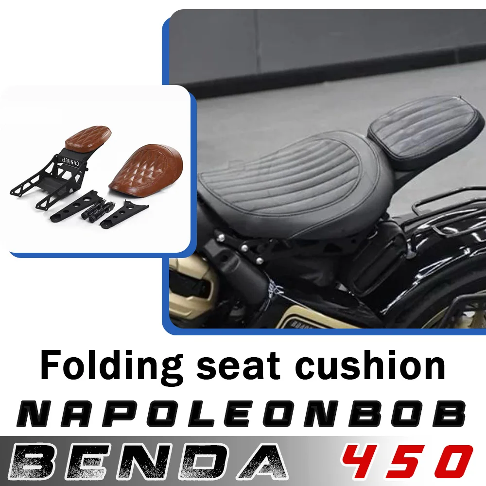 For Benda Napoleon 450 Napoleon 500 motorcycle modified folding rear seat to double seat retro hidden seat cushion