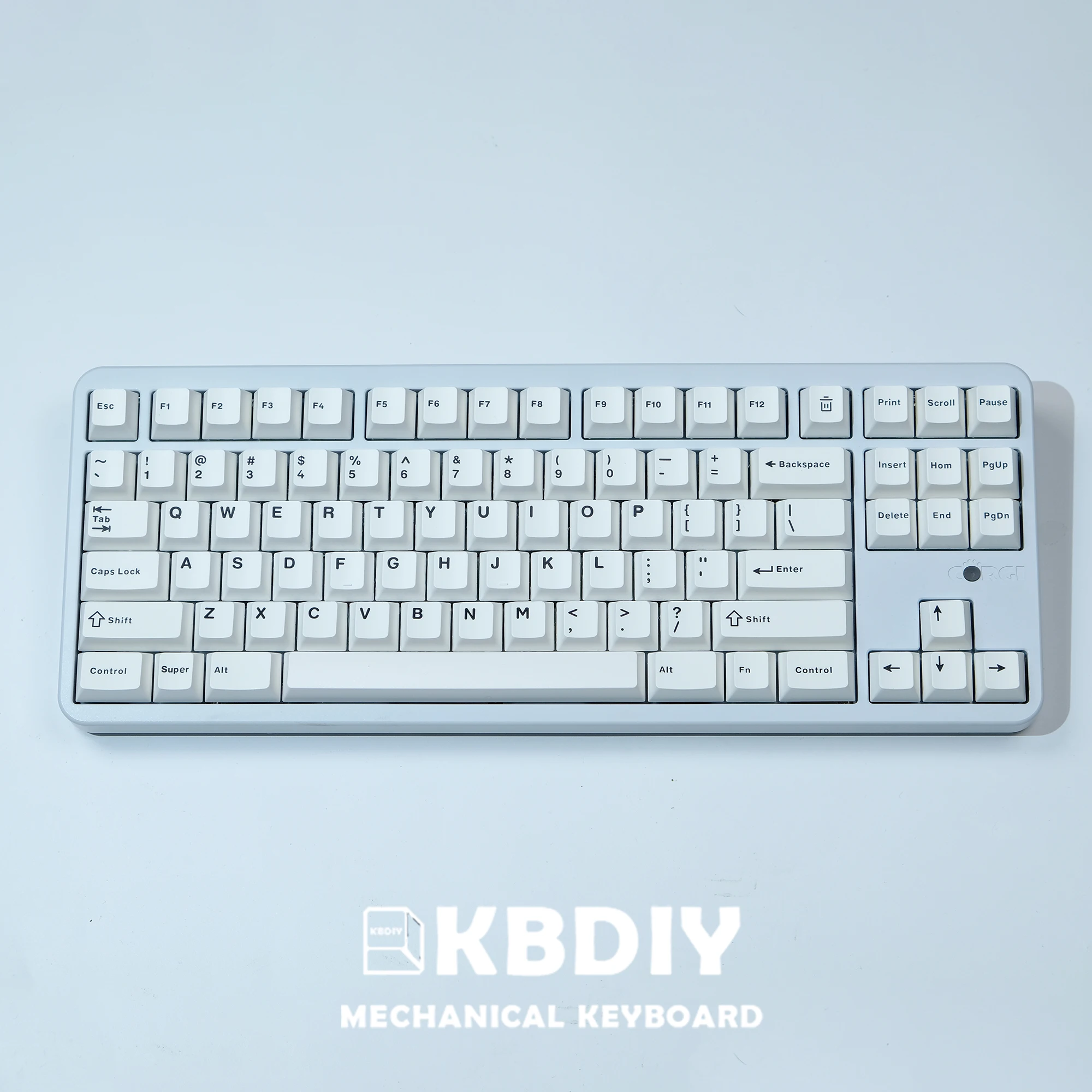 Imagem -05 - Kbdiy-custom Double Shot Iso Key Caps para Jogo de Teclado Mecânico Pbt Keycap Perfil Cereja Gmk Branco Mínimo Keycaps 152 Teclas