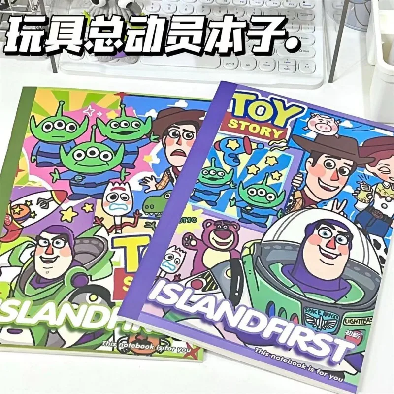 Toy Story Woody Buzz Lightyear Cartoon Animation Creative Notebook Cute High-Looking Notepad for Male and Female Students