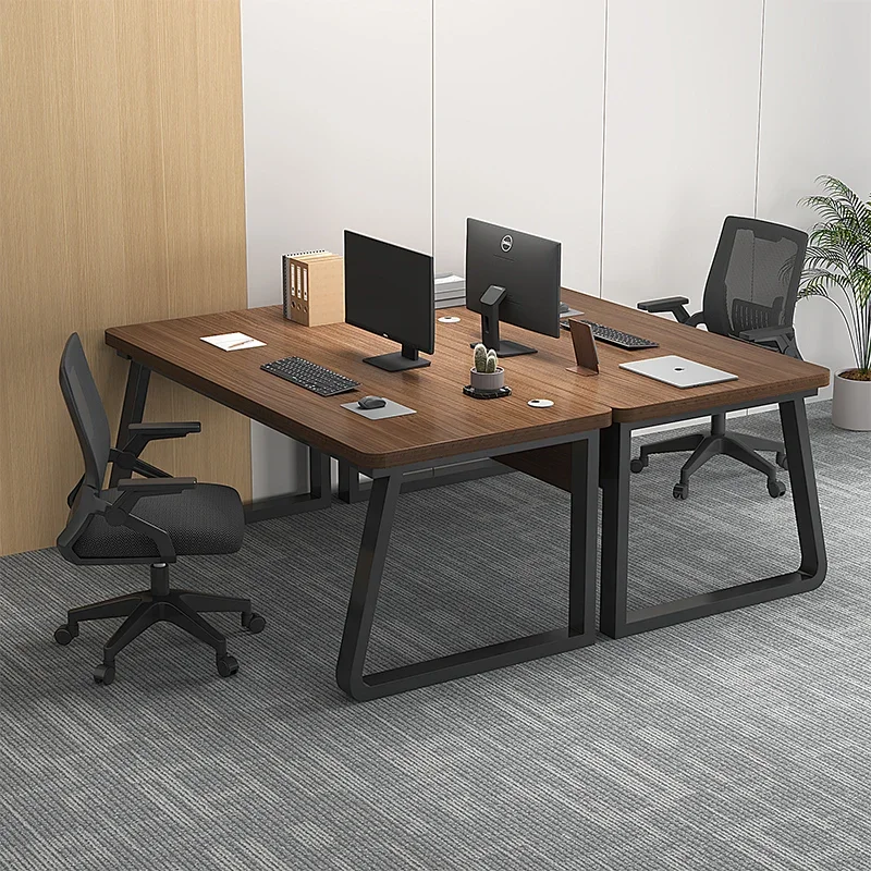 

Staff office desk, office desk and chair combination, simple modern single person workstation, simple computer desk
