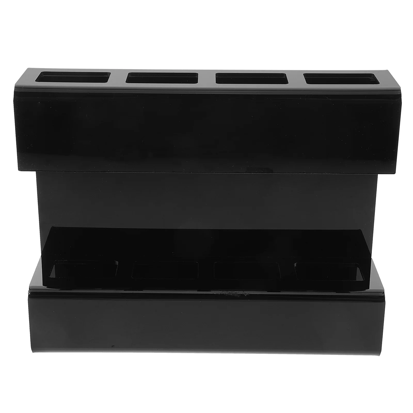 

Wall Mounted Straw Holder with Draining Storage for Straws and Chopsticks Magnetic Cabinet Door Utensil Rack