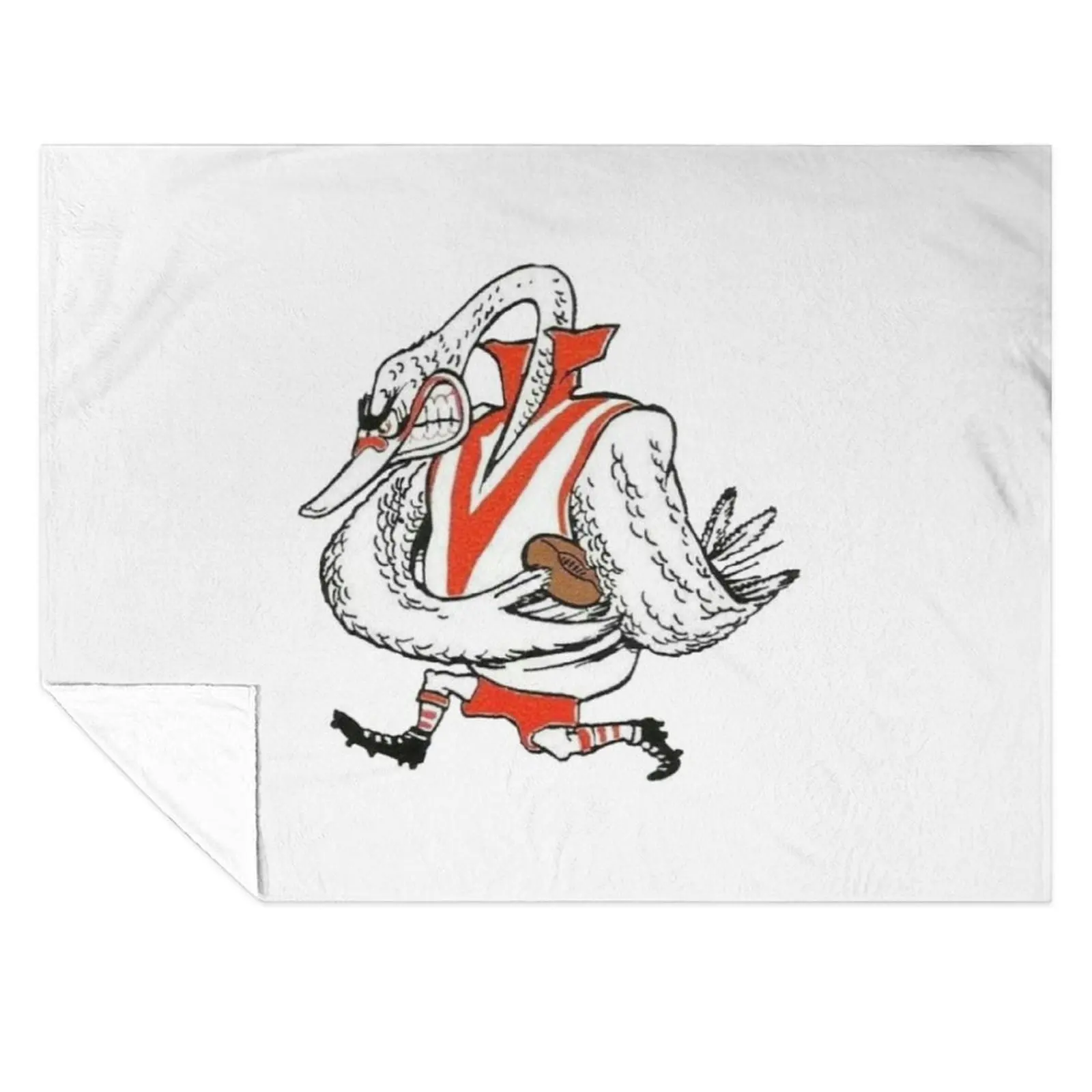 Одеяло South Melbourne Swans в стиле ретро, пляжное одеяло Retros, теплое зимнее одеяло