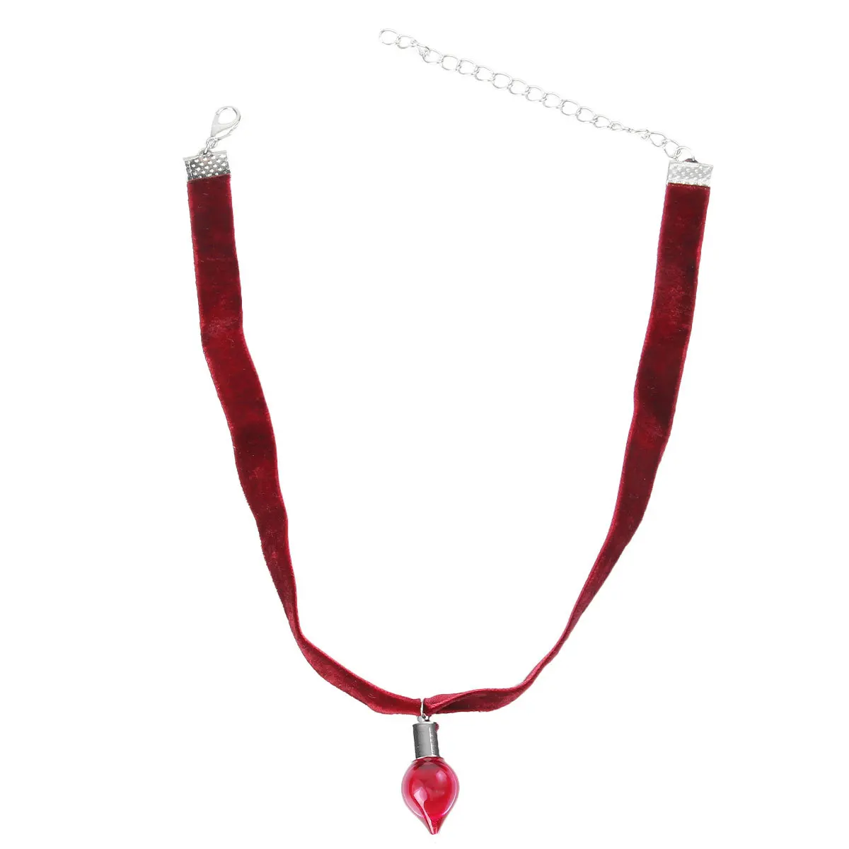 ゴシックブラッドボトルネックレス調節可能なハロウィーンネックジュエリークリスマスクリスマスパーティーアクセサリーネックレスネックチェーン