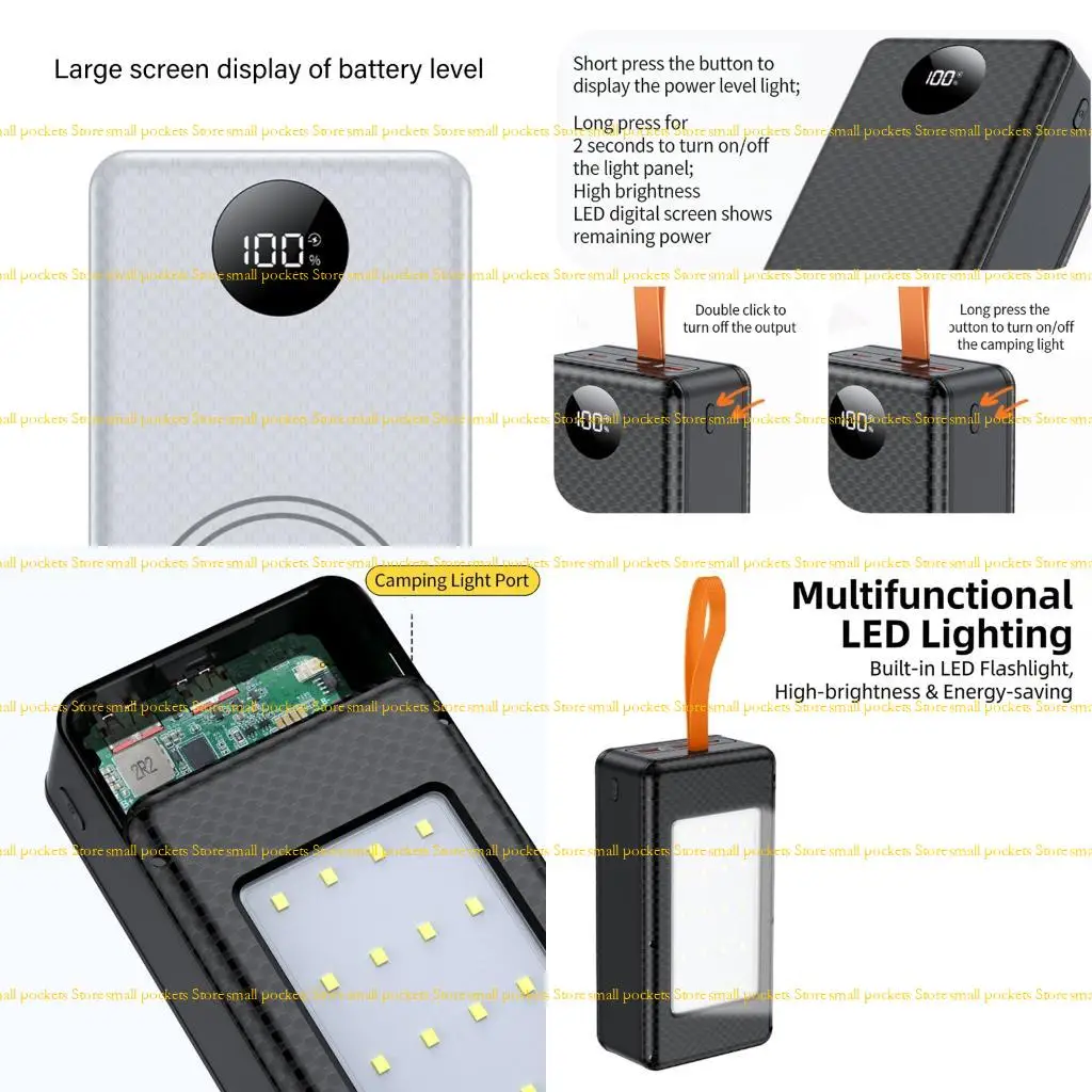 

R1WD 12-слотовый аккумуляторный блок питания 21700, аккумуляторный чехол большой емкости для кемпинга на открытом воздухе