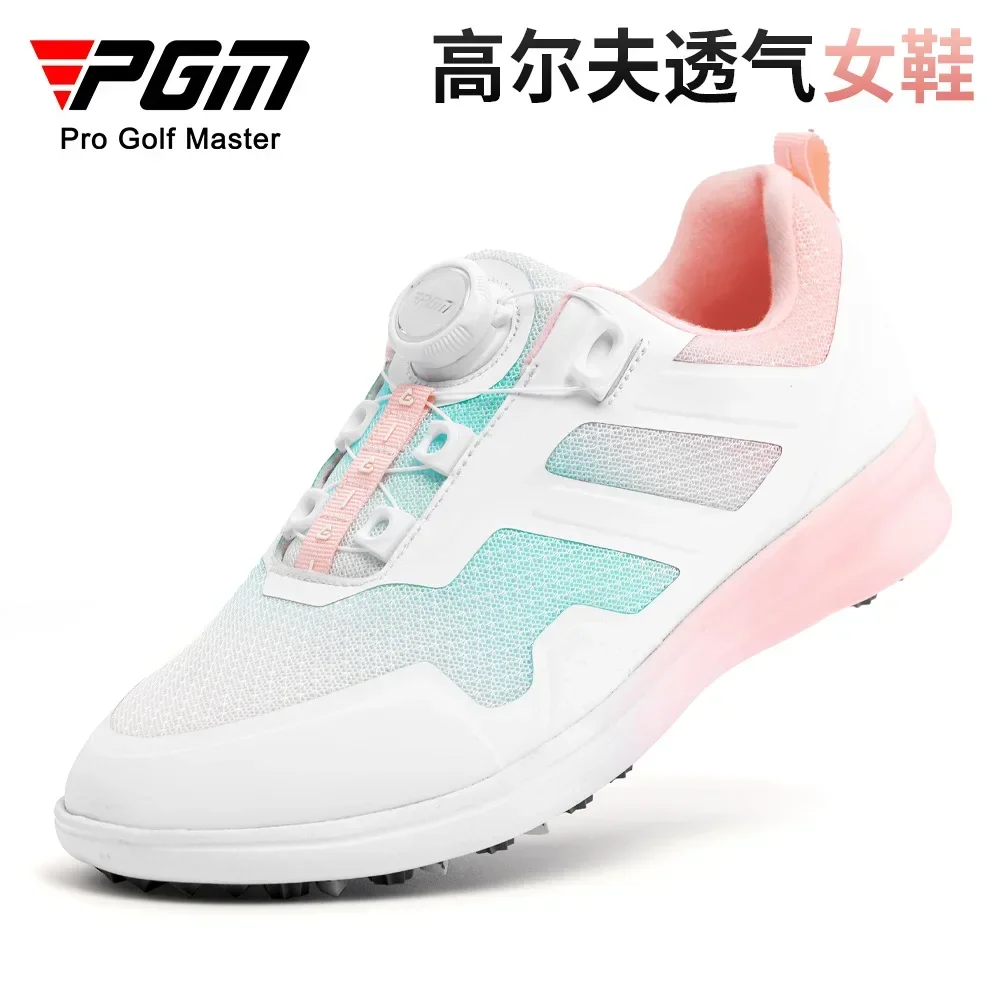 

PGM Golf Shoes Breathable New Knob Women's Shoes Anti slip Height Increasing Lightweight