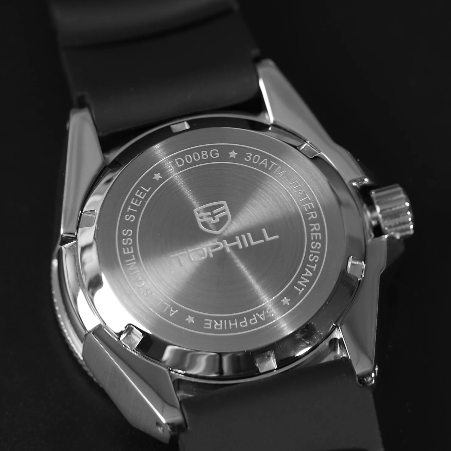 TOPHILL montre de plongée mécanique automatique 300M étanche Super lumineux montres pour hommes mouvement NH35 43.5mm horloges saphir