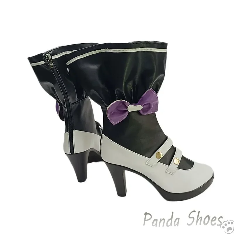 Blu Archivio Shirasu Azusa Scarpe Cosplay Gioco Anime Stivali Lunghi Cos Comic Costume Cosplay Scarpe Prop per Con Festa di Halloween