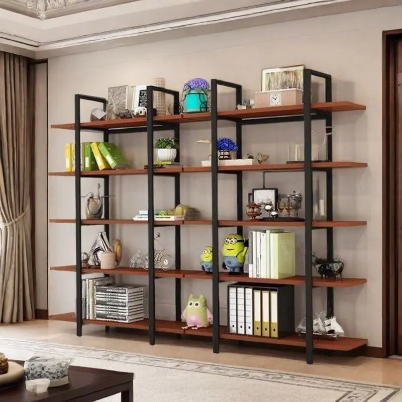 

Creative wrought iron bookshelf shelf partition living room showcase storage rack display rack floor-to-ceiling wall shelf