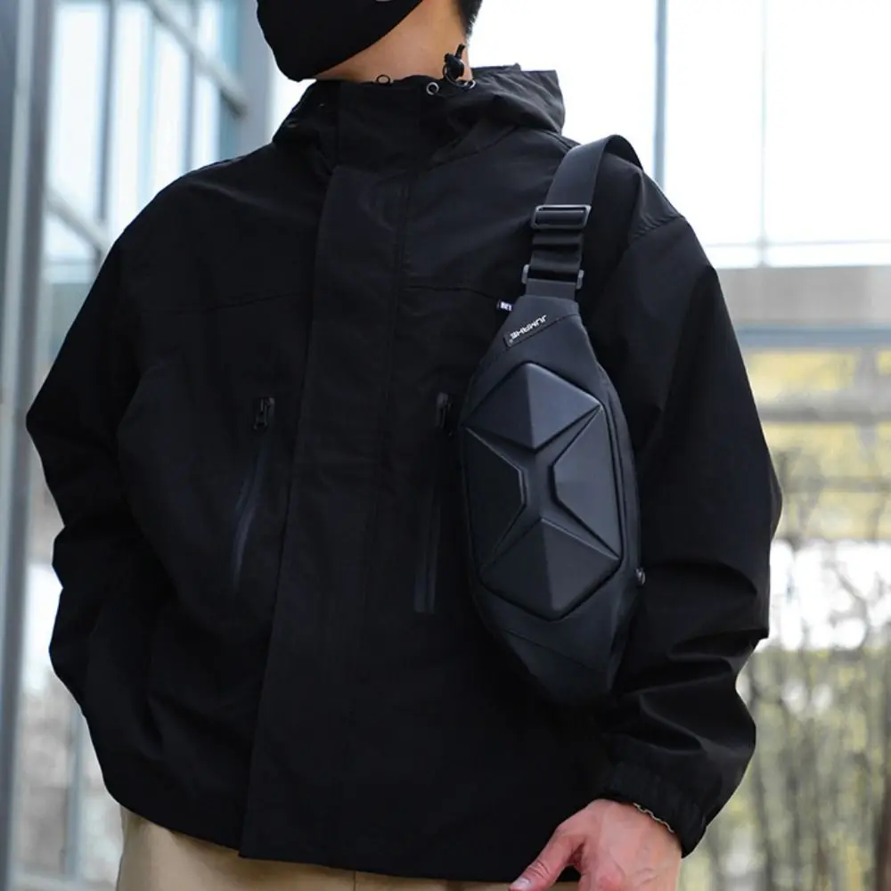 Multi-Pocket Sport Schoudertas Mode Hard Shell Grote Capaciteit Heuptas Waterdichte Borsttas