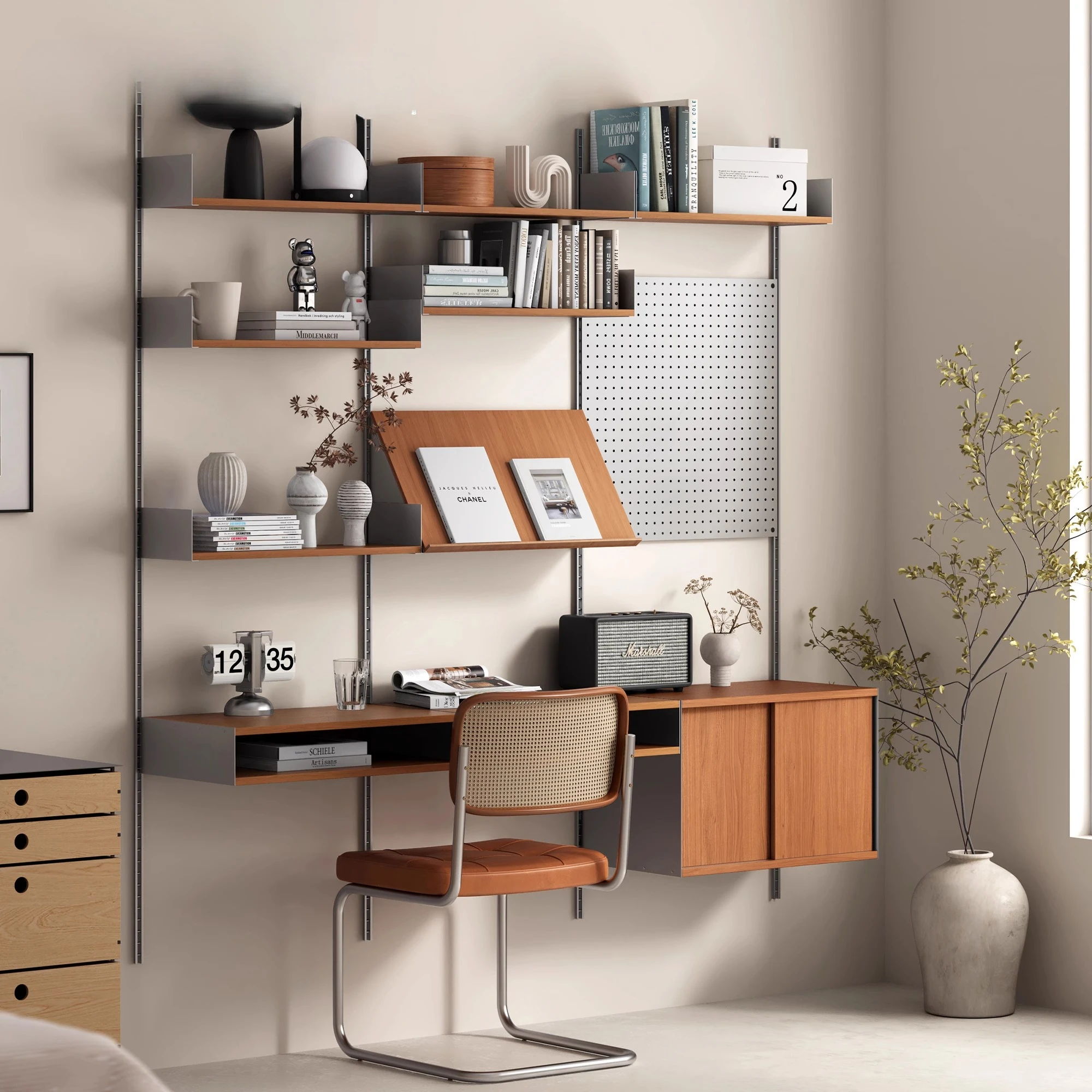 

Customizable bedroom hanger wall rack room multi-functional storage rack storage rack