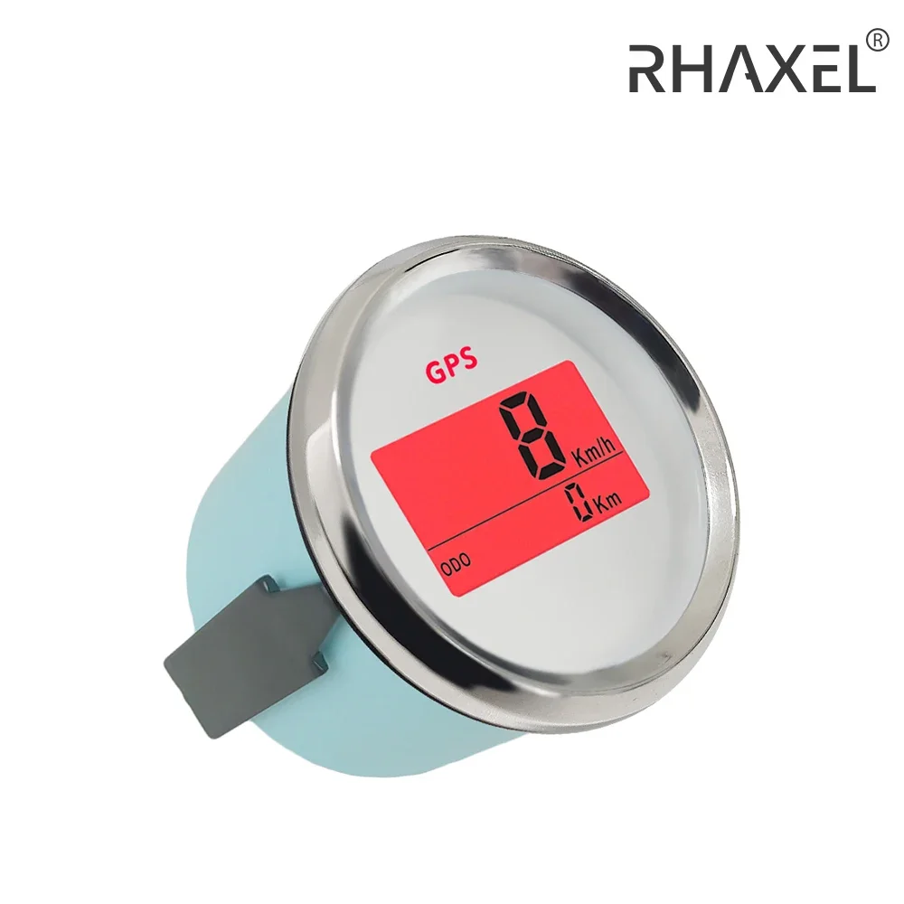 

RHAXEL 52mm Digital GPS Speedo Gauge Meter 0-999 Knots Km/h MPH 9-32V with Red Backlight for Boat Yacht Car