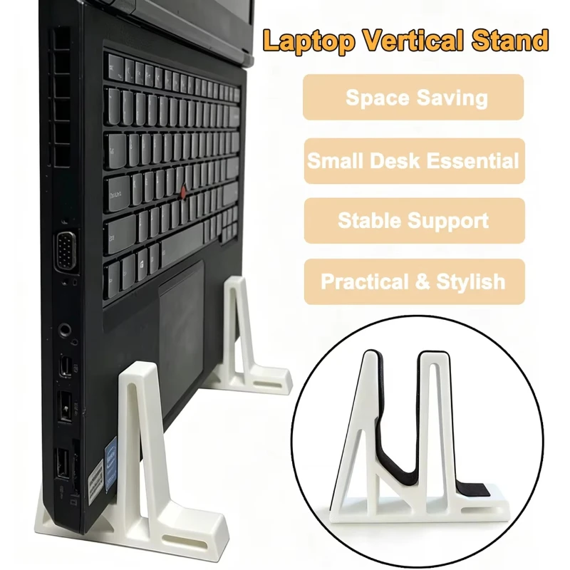 2pcs Vertical Laptop Stand Upright Desktop Holder Cooling Notebook Storage Bracket Office Tablet Anti-skid frame display bracket
