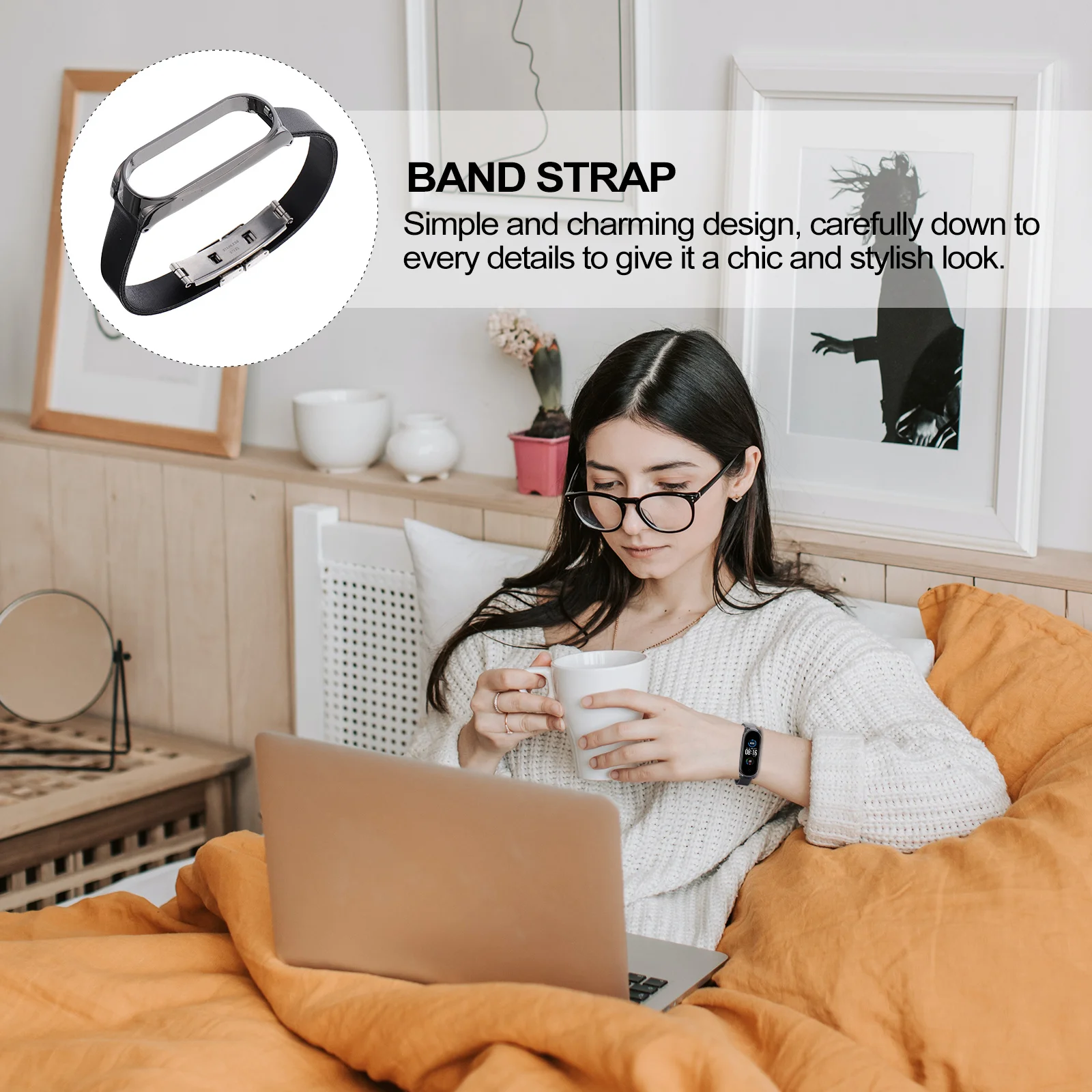 

Band Strap Compatible 5 5 NFC Double-Click Butterfly Buckle Scratch Skin Friendly Durable Replacement