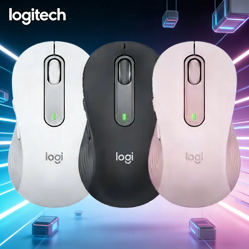 

Logitech M650 wireless dual-mode silent office mouse, pink mouse, white mouse, convenient for business trips
