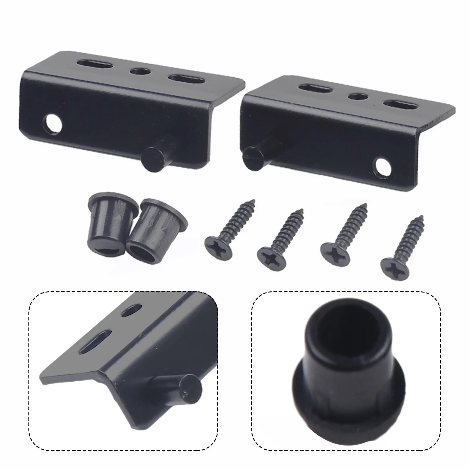 Pivot Hinge Hinge Set With Screws For Wooden Doors Multifunctional Plastic Covers Right Angle Pivot High Quality