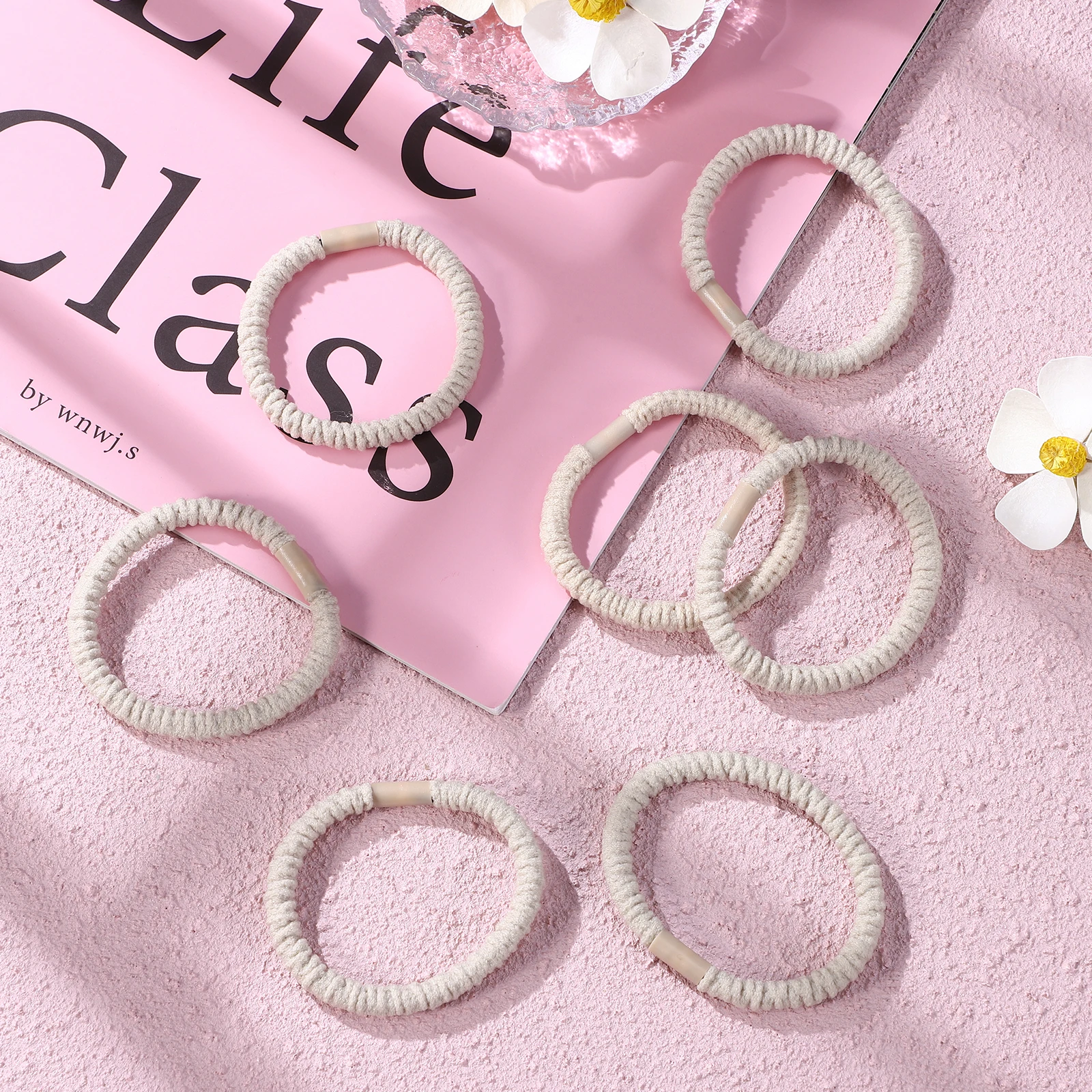 

10 Pcs Ties for Women High Elastic No Damage Stretchy Bands Thick Hair Ties Ponytail Braid Use Comfortable Hair