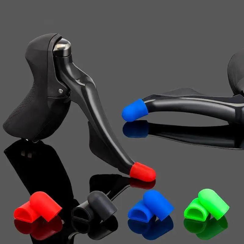 New 1 Pair Bike Brake Lever Silicone Covers Soft Anti-Scratch Skid Proof for Daily Commute Mountain Road Bikes