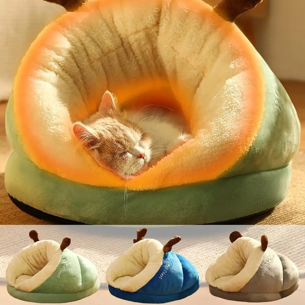 Warm Small Dog Kennel Bed Breathable Dog House Cute Slippers Shaped Dog Bed Cat Sleep Bag Foldable Washable Pet House