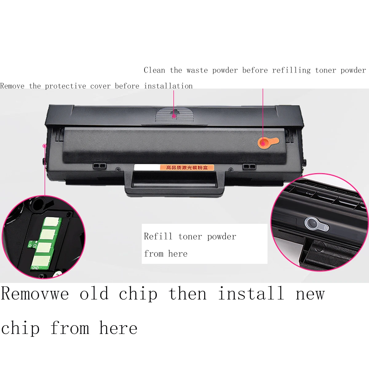 Toner Chip for HP Laserjet /Laser Jet  Laser MFP 136w/136a/136nw/Laser138pn/138pnw/138p/Laser 108a/108w W1112A W1110A 110A