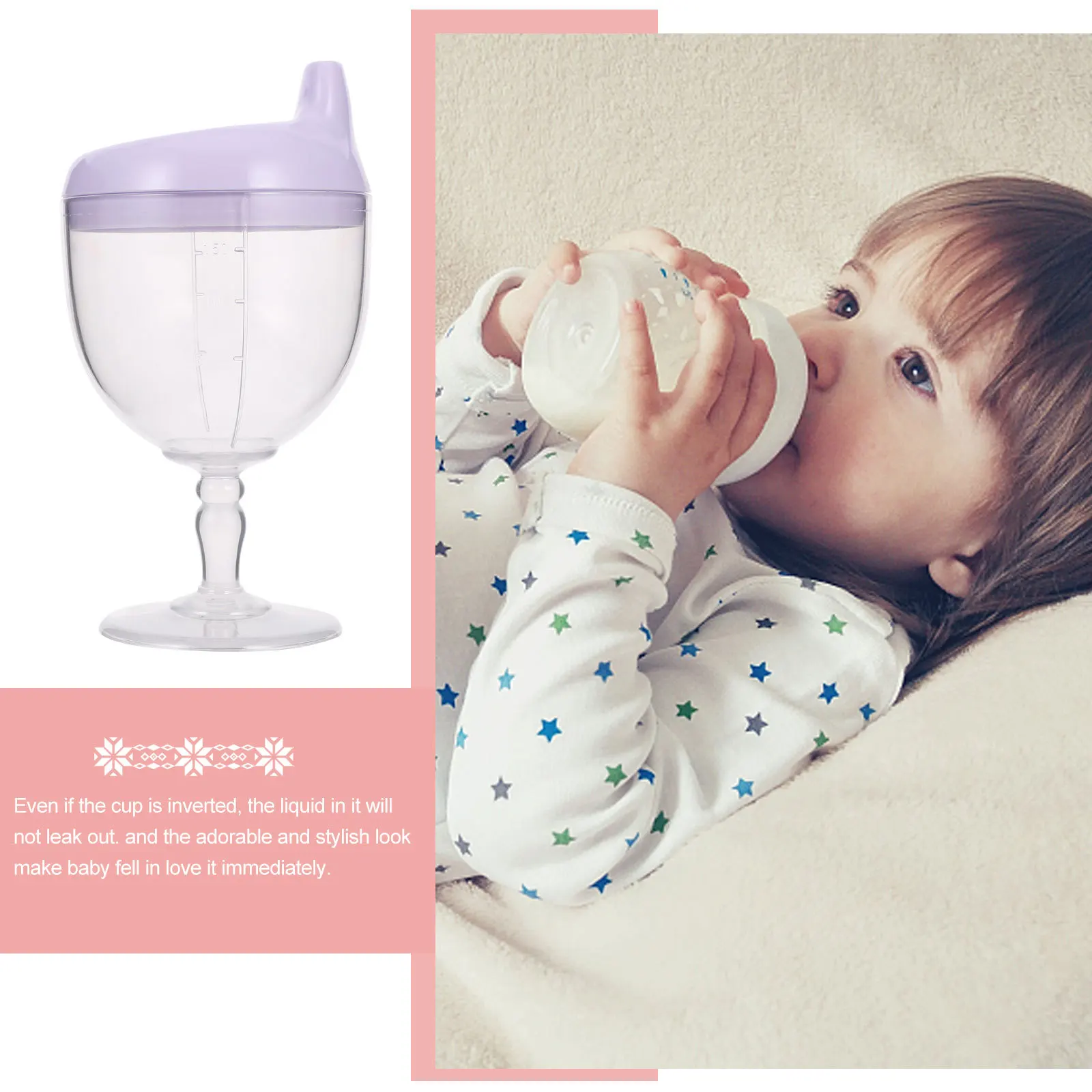 

Drink Bottle Lightweight Natural Material Goblet Cup for Party and Daily Use Baby Goblet Party Cup