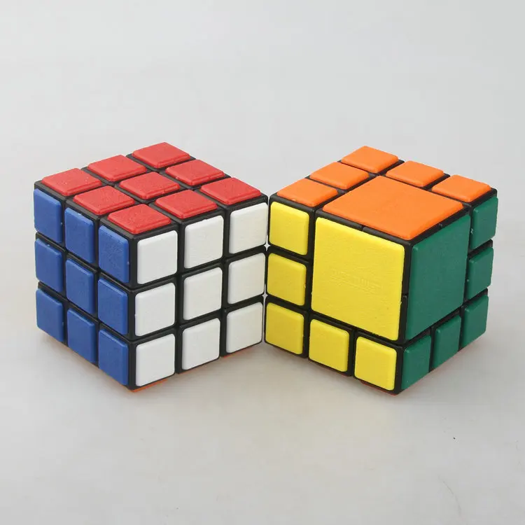 [ウィズダム] 3x3キューブ スムースピンバージョン ビッグヘッドバンドル 3x3マジックキューブ ブラックフューズドキューボ 回転制限付き 3x3キューボ フィジェットトイ