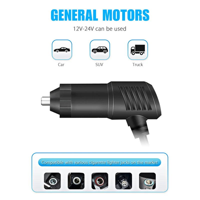 Per LPhone GPS Dashcam 120W 12V 24V 3 prese Splitter per sigarette per auto Dual USB LED Caricatore rapido per auto Adattatore per caricabatteria per auto