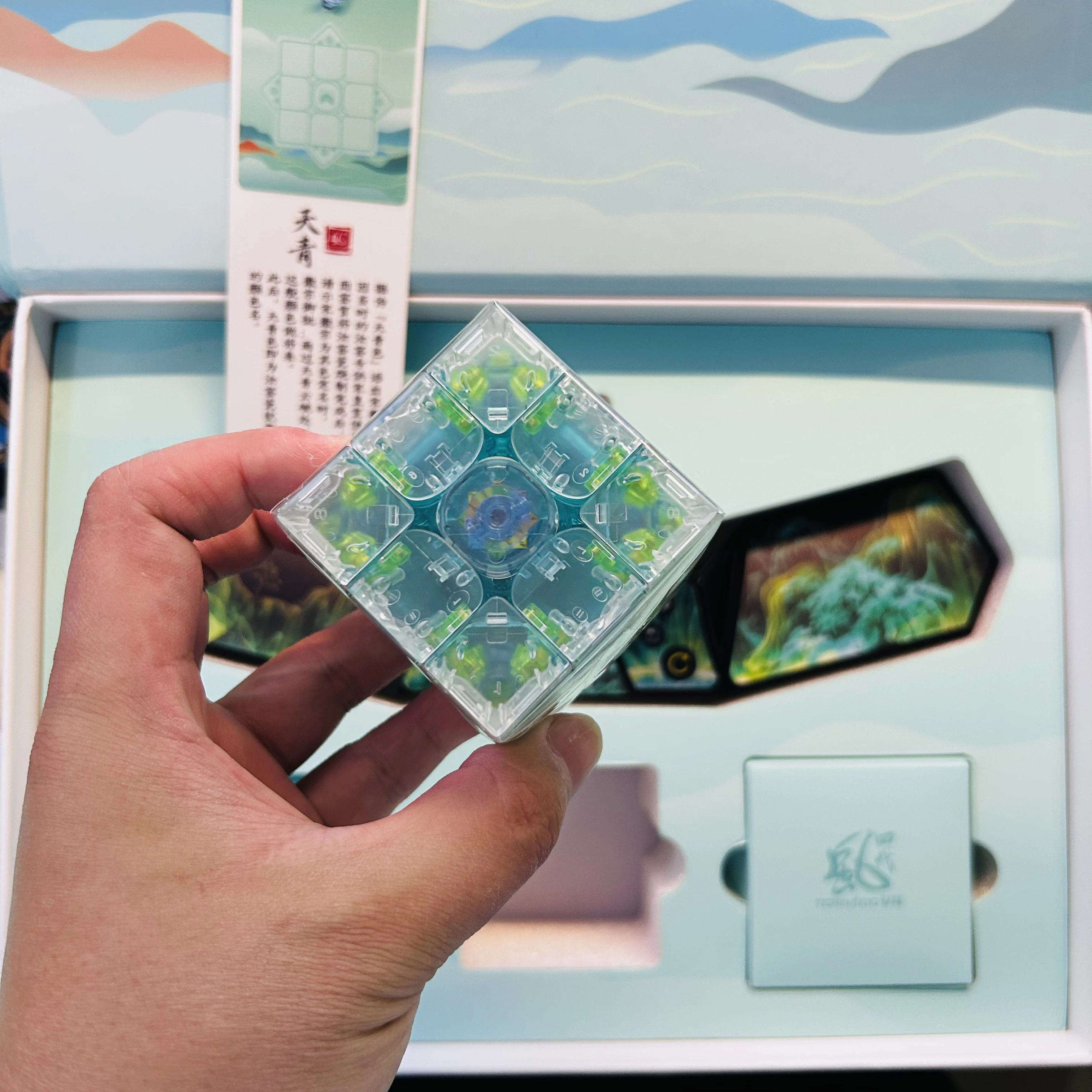 2024 qiyi xmd tornado v4 m 3x3x3 cubo edição limitada qiyi x-man tornado v4m 3x3 versão magnética velocidade mágica cubo quebra-cabeça brinquedos