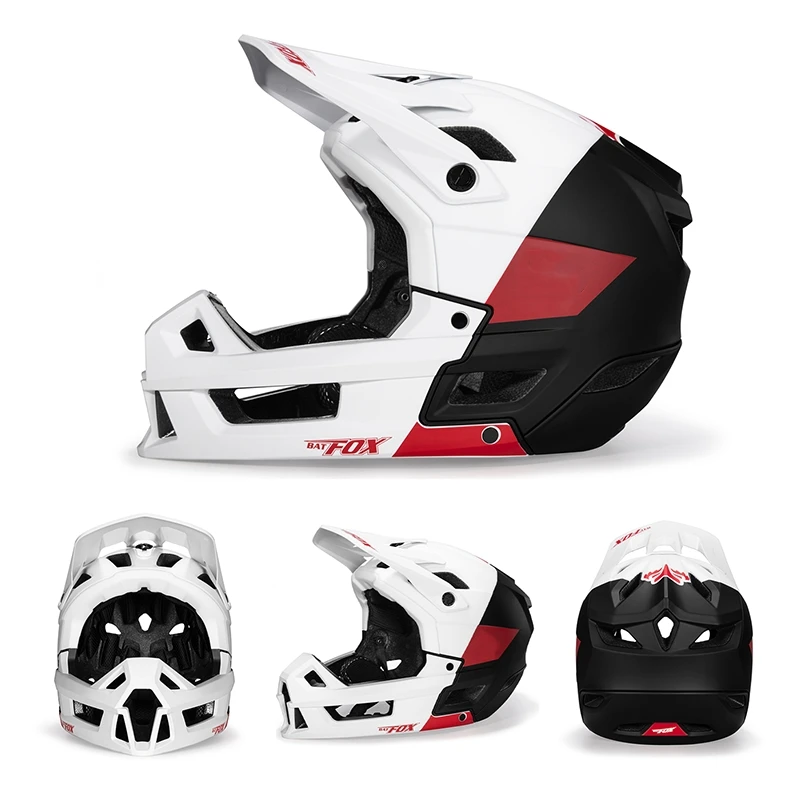 BATFOX Full Face Fahrradhelm Männer Frauen Downhill Off-Road Radfahren Motorrad Outdoor Sport Schutz Sicherheit MTB Fahrradhelme – Detail 18