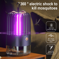 2024 New Mosquito Killer Lamp USB Rechargeable Electric Bug Zapper UV Light Insect Killer Mute Anti Mosquito Fly Trap Light