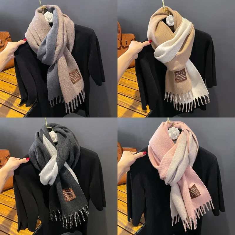 

2024 New Women Muslim Cotton Elegant Shawls Scarf Modal Cotton Jersey Fashionable Plain Soft for Woman Wraps with Tassel T360