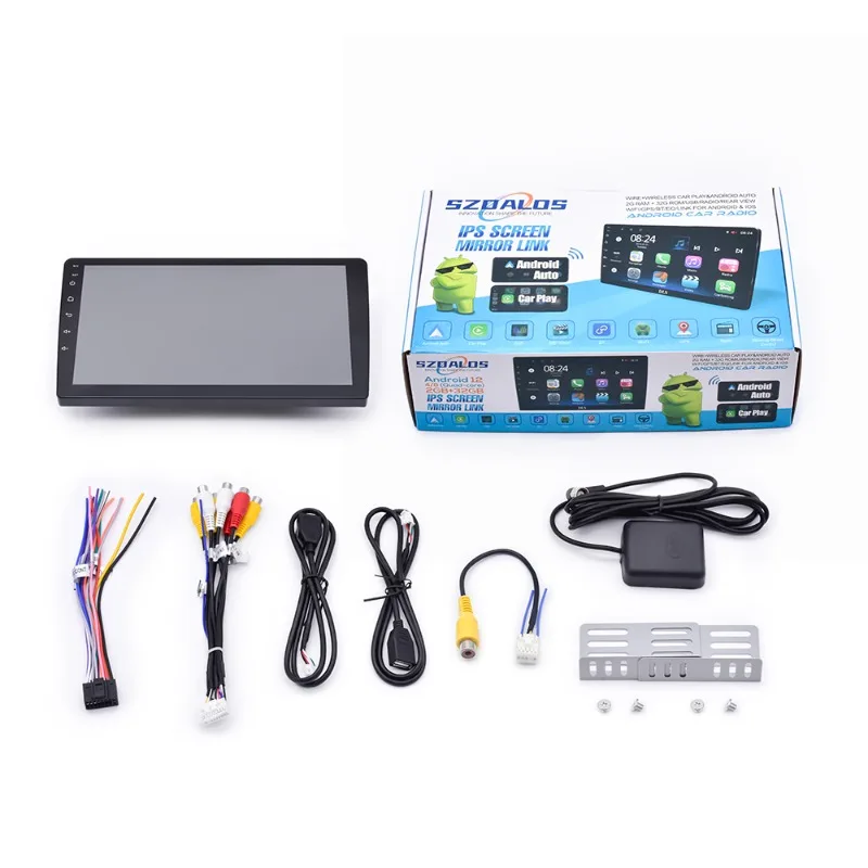 

7 inch 2 DIN Universal Android Radio IPS Touch Screen GPS Customizable Boot Animation Logo Factory Wholesale Compatible Carplay