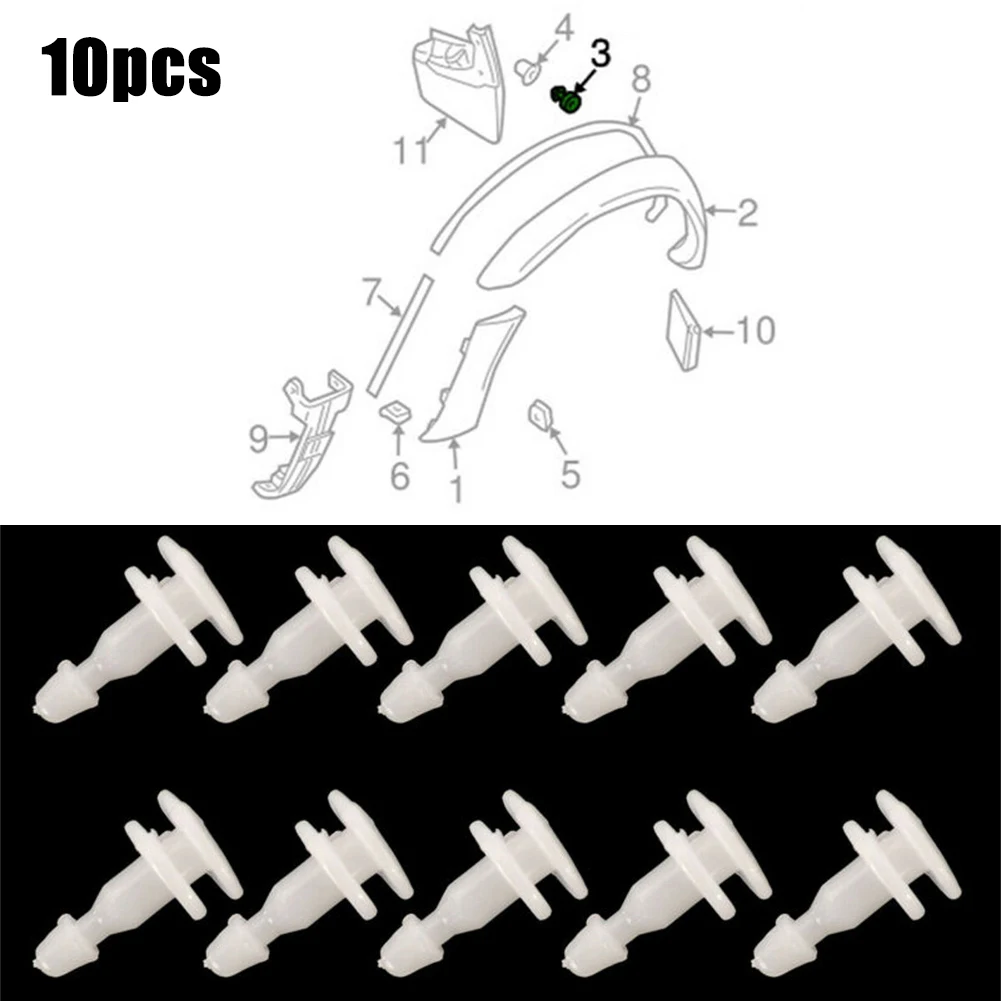 10pc Wheel Arch Fender Flare Clips Fastener For Nissan Navara D22 Patrol GU  For Infiniti Qx4 Qx56 0155302903