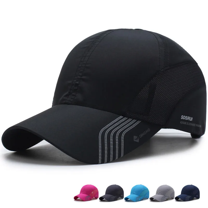 Men Women Leisure Sports Quick Dry Breathable Baseball Cap Male Shade Fashion Waterproof Sweat Absorbing Cozy Light Golf Hat E73